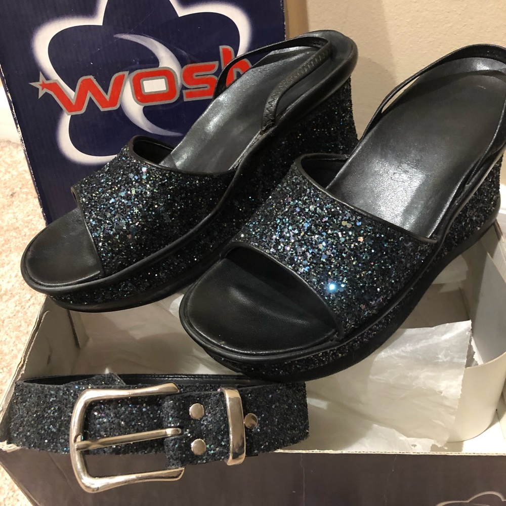 Wosh Sparkle Platform Sandal 10